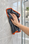(1 Piece) Orange Piping Microfiber Floor, Wall Tile Wiping Cleaning Cloth 50X70Cm - 4