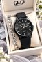 Brand Black Silicone Band, Suitable for Pool and Sea Use, Women's Wristwatch + bracelet - 3