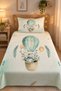 Rabbit Pattern Baby and Kids Printed Single Pique Set 160X230 - 6