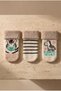 Baby 3-Pack Zebra Patterned Towel Socks