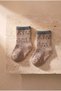 Baby Cute Teddy Bear Patterned 3-Piece Towel Socks - 3