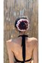 Red Plaid Lace Voluminous Lettuce Hair Clip - Ruffled Scrunchie Hair Clip - 2