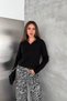 Women's Polo Neck Plain Sweater - 2