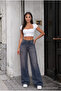 High Waist Wide Leg Loose-Fit Washed Jeans - 7