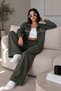 Women's Embroidered Sweatshirt and Wide-Leg Pants Two-Piece Set - 5
