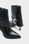 Women's Lavren Heeled Short Boots - Black - 5