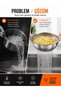Stainless Steel Pasta Strainer 22 cm |   Double Handle Metal Vegetable and Fruit Washing and Straining Colander