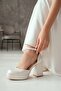 Serra Wedding Dress Sedef White Platform Heeled Casual Shoes - 6