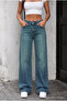 High Waist Wide Leg Loose-Fit Washed Jeans