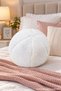 Ball-Shaped Plush Round Pillow - Decorative Throw Pillow for Sofa and Bedroom - 2