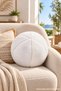 Plush Ball Pillow - Round Decorative Pillow, Soft Plush Home Decor - 4