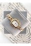 Nazze Chain Cord Gold White Dial Women's Wristwatch - 2