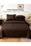 Viewstar 6-Piece King Size Cotton Bedding Set – 1 Fitted Sheet, 1 Quilt Cover, 4 Pillowcases - 5