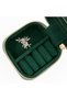 Mini Square Velvet Jewelry Case & Travel Jewelry Organizer - Bird Embroidery Detail - 6.5X6.5X4 cm - 5