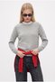 Mushy Gray Basic Knit Sweater - 3