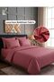 6-Piece King Size Bedding Set (Maroon) – 1 Fitted Sheet, 1 Quilt Cover, 4 Pillowcases - 3