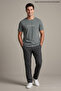 Khaki Green Men's Be a Nice Human Printed Crew Neck Loose Fit T-Shirt