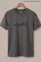 Dark Gray Men's Change Printed Crew Neck Loose Fit T-Shirt - 5
