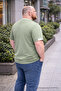 Men's Plus Size Summer Knitwear Green T-Shirt - 4