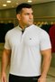 Ανδρικό μπλουζάκι Basic Polo Neck Plus Size - 2