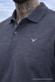 Men's Plus Size Smoked Polo Long Sleeve T-Shirt - 3