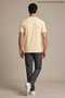 Yellow Men's if Your Mind Believes Printed Crew Neck Loose Fit T-Shirt - 8