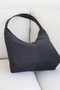 New Season Large Salaş Black Suede Shoulder Bag - 6