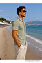 Men's Trend Casual Short Sleeve Premium Green Shirt - 3
