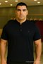 Ανδρικό μπλουζάκι με γιακά πόλο Basic Plus Size - 2