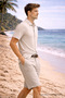 Men's Daily Trend Premium Black Linen Shirt - 2