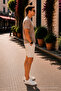 Men's Chest Embroidered Casual Loose Camel T-Shirt - 3