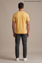 Yellow Men's Paris Printed Crew Neck Loose Fit T-Shirt - 6