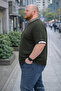 Men's Plus Size Summer Knitwear Khaki T-Shirt - 2
