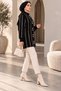 Buttoned Beard Soft Textured Women's Knitwear Long Cardigan - 6
