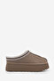 Women’s Fur-Lined Thick Sole Closed-Toe Everyday Winter Slippers Furenta Taupe Suede - 3