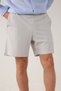 Gri Stretch Relaxed Fit Şort