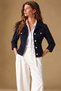 Button Detailed Lycra Women's Jacket - 3