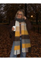 Women's Yellow Shoulder Shawl Scarf 45x200 Cm Sal1270 - 3