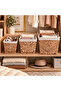 Decorative Multi-Purpose Water Hyacinth Organizer Basket Set of 3 - 7