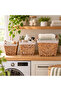 Decorative Multi-Purpose Water Hyacinth Organizer Basket Set of 3 - 3