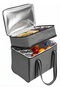 40 Lt Thermos Cooler Camping Bag - Heat Insulated Hot and Cold Retaining Thermal Ice Box with Straps Gray