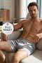 Towel Waist Men's Boxer Gray Melange 100% Cotton 3-Pack