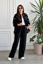 Front Zipper Sequin Embroidered Suit - 7