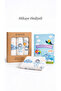 Set of 3 Muslin Blanket and Blanket - 100% Cotton, Oeko-Tex Certified, Boxed - 2