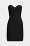 Strapless Premium Women's Mini Dress - Knot Detailed