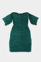 Drape Detailed Strapless Tulle Dress - 2