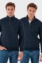 Cotton Regular Fit Stand Collar 2-Pack Sweat Men's Sweatshirt 59052592S2