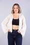 01569 Cardigan with Tassel on the Sleeve Hem