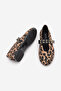 Women's Double Strap Studded Casual Ballerinas Bekosa Leopard - 8