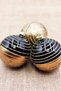 Christmas Pine Tree Ornament Shiny Special Zebra Patterned Holiday Cici Top 8cm Set of 3 - 7